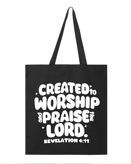 Created to Worship & Praise the Lord – Tote Bag