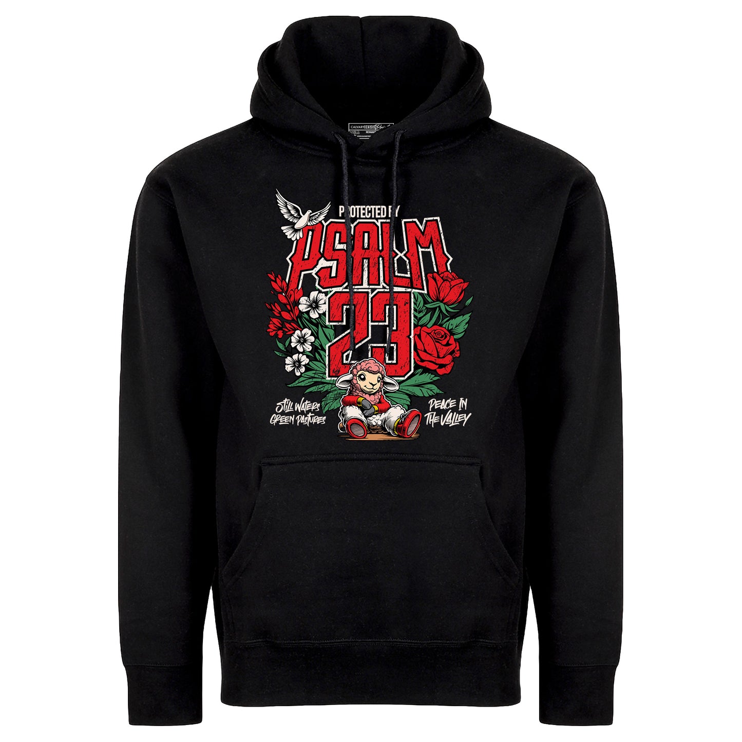 Protected by Psalm 23 Christian Streetwear - Graphic Hoodie