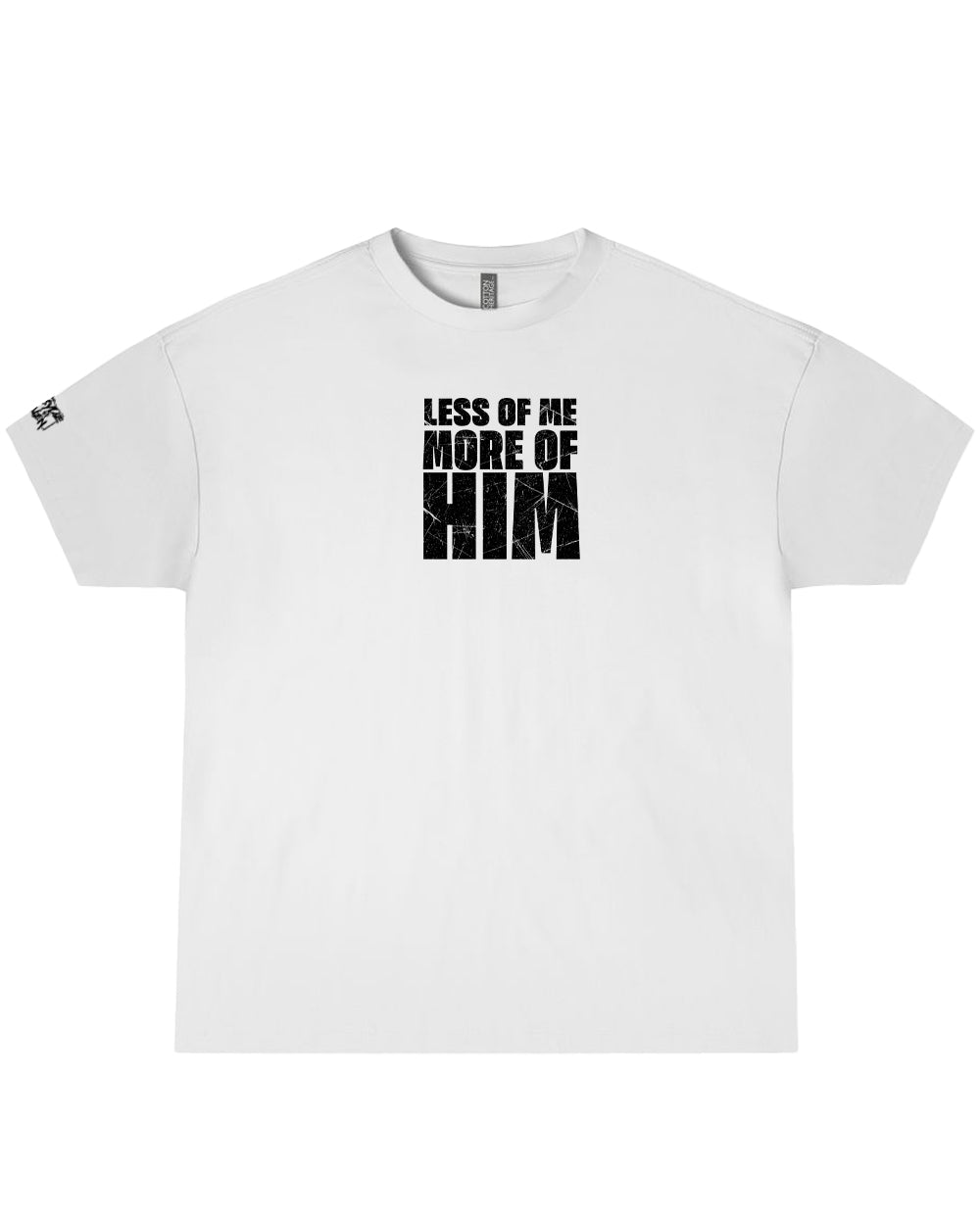 LESS OF ME, MORE OF HIM – John 3:30 Oversized Christian Streetwear Tee