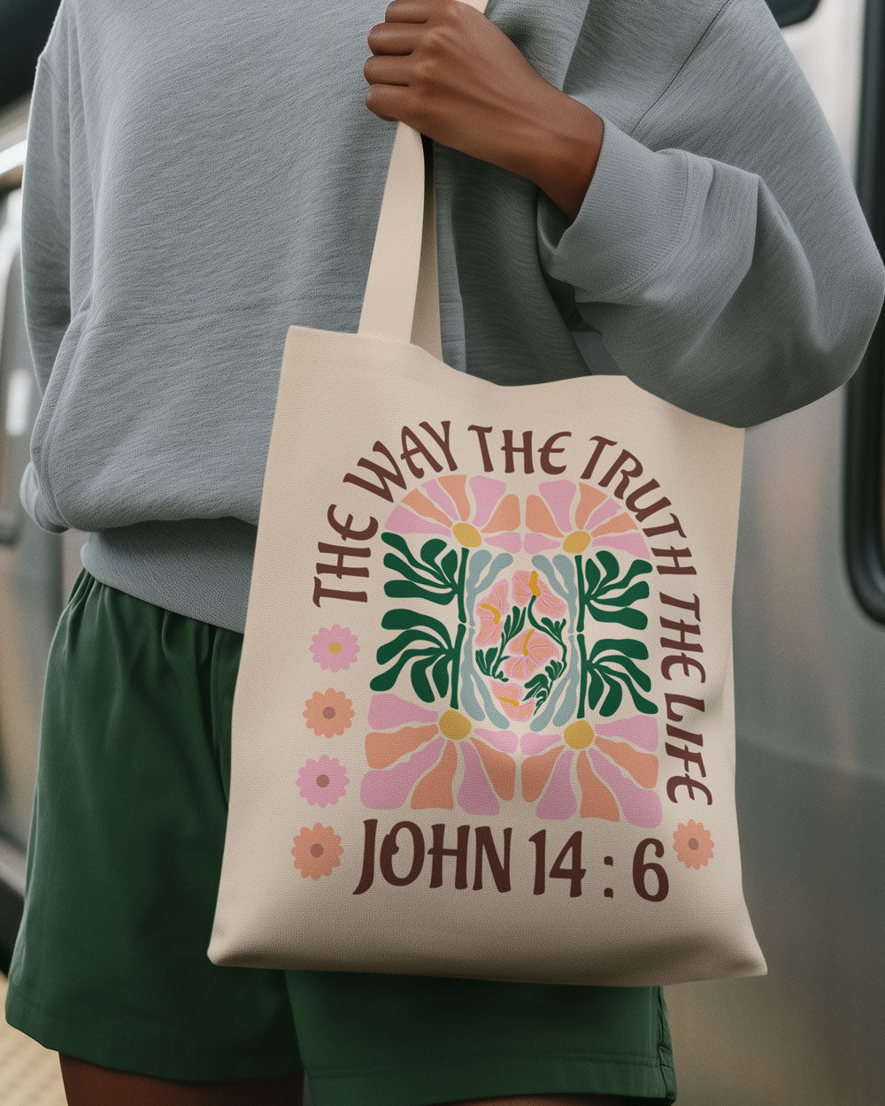 The Way, The Truth, The Life - John 14:6 Heavy Canvas Tote Bag