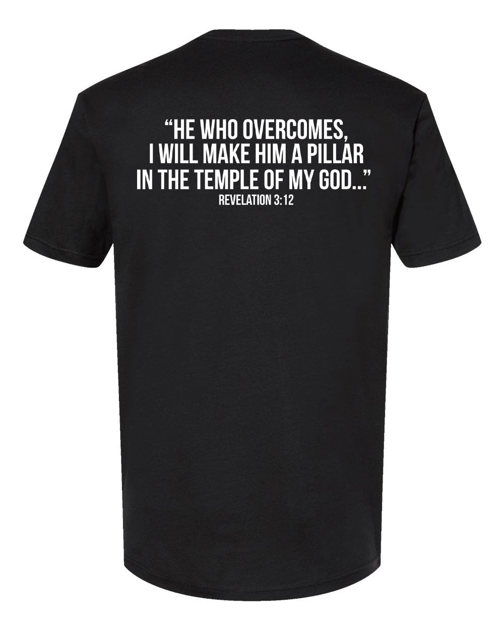 Kingdom Overcomers Christian Faith T-Shirt – Revelation 3:12