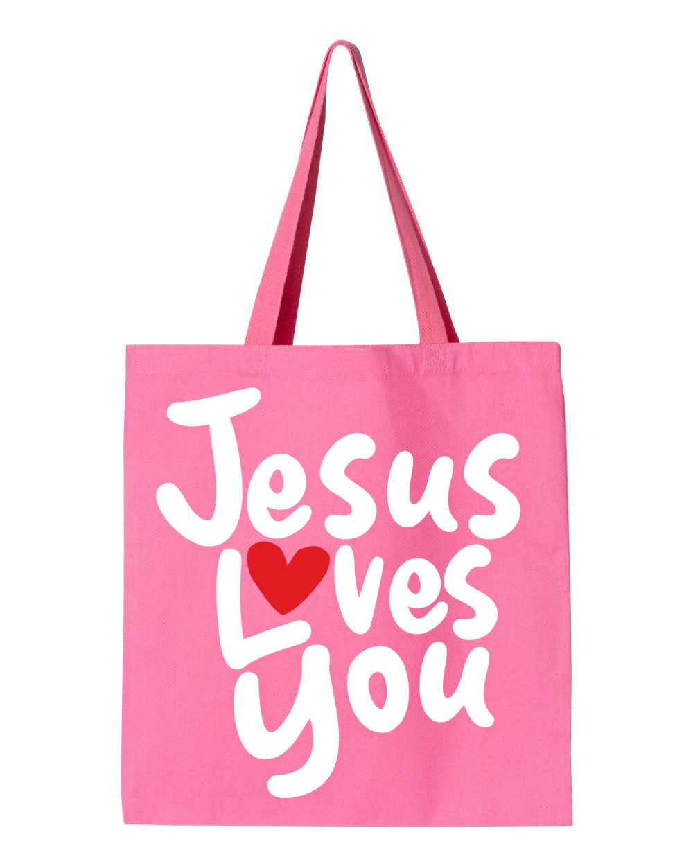 Jesus Loves You Heavy Canvas Tote Bag